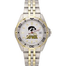 Gents NCAA University Of Iowa Hawkeyes Watch In Stainless Steel