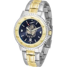 Georgetown Hoyas Competitor Anochrome Dial Two Tone Band Watch - COMPMG-A-GEH