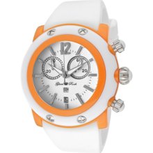 Glam Rock Watches Women's Miami Beach Chrono White Dial Orange/White R