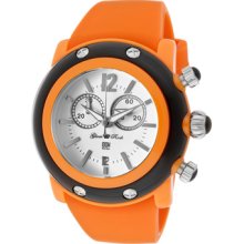 Glam Rock Watches Women's Miami Beach Chrono White Dial Orange/Black R