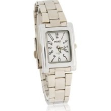 Glow-in-the-Dark Men's Lovers Collection Stainless Steel Watch (White)