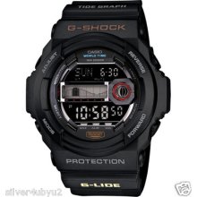 Glx-150-1 G-shock G-lide Series Men's Watch Tide Graph, Moon Data Wr