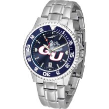 Gonzaga Bulldogs Competitor AnoChrome-Steel Band w/Colored Bezel