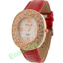 Good Jewelry Goodable Simulated Crystal Quartz Wristwatch