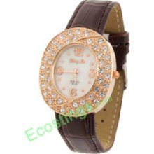 Good Jewelry Goodalble Simulated Crystal Wristwatch