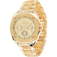 Gossip Multi-Function Metal & Acrylic Bracelet Watch - Ivory - One Size