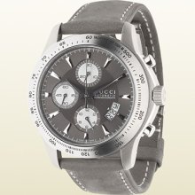 Gucci g-timeless collection watch with leather strap