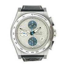 Gucci Pantheon Automatic Chronograph Silver Dial Men's Watch #YA115233