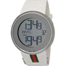 Gucci Watches Men's I Gucci White G-Logo Strap Digital Digital and Ana