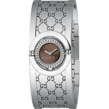 Gucci Women's Twirl Brown Dial Watch ya112503