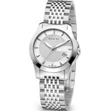 Gucci Ya126501 G-timeless Silver Dial Stainless-steel Bracelet Women's Watch