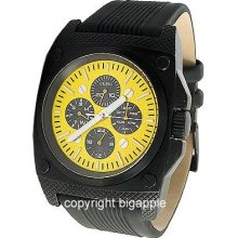 Guess Multi-Function Yellow Face Resin Mens Watch W13513G2