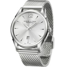 Hamilton H38615255 Jazzmaster Slim Mesh Strap Silver Dial Men's Watch