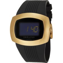 Hamilton Men's 'pulsomatic' Yellow Gold Pvd-coated Digital Watch