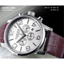 Handlove Handlove Professional White Dial Leather Menâ€²s Swiss Watch
