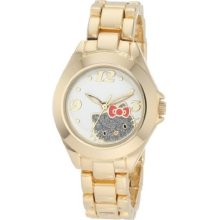 Hello Kitty By Kimora Lee Simmons Women S H3wl1033gld Gold Alloy Case Watch