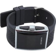 Hot Style Led Wrist Watch Gifts Kid Boys Men Black Hv2n