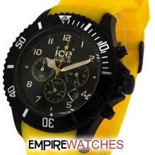 Ice-watch Mens Yellow Sili Chronograph - Ch.by.b.s - Rrp Â£150