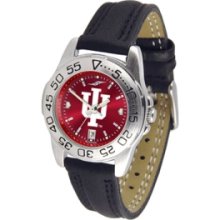 Indiana Hoosiers NCAA AnoChrome Sport Ladies Watch (Leather Band