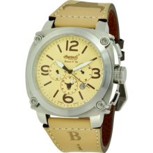 Ingersoll In4103cr Bison No. 24 Beige Dial Stainless Automatic Watch