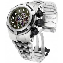 Invicta 0825 Men $2995 Reserve Bolt Stainless Steel Quartz Gun Metal Dial Watch