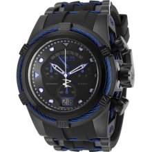 Invicta 12301 Men $3995 Bolt Reserve Black Dial Chrono Polyurethane Watch