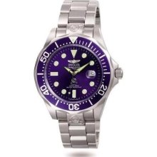 Invicta 3045 Men's Grand Diver Automatic Blue Dial Stainless Stee ...