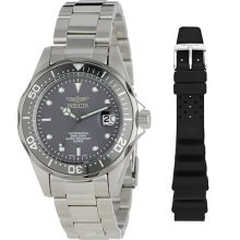 Invicta Men's 12812x Pro Diver Charcoal Grey Dial Stainless Steel Watch $395