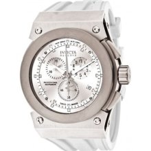 Invicta Men's Akula Reserve Chronograph White Polyurethane Watch 1360