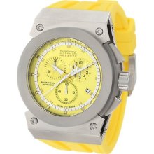 Invicta Men's Akula Reserve Chronograph Yellow Polyurethane Watch 1353