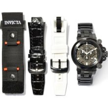 Invicta Men's Coalition Forces Trigger Black Label Swiss Made Quartz Watch w/ 3-Slot Dive Case