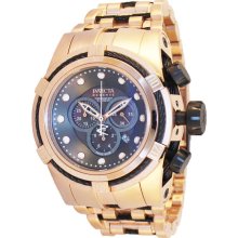 Invicta Men's Reserve Bolt Rose Gold Tone Stainless Steel Case and Bracelet Gray Tone Dial Chronograph 12744