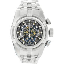 Invicta Men's Reserve Bolt Stainless Steel Case and Bracelet Silver Skeleton Dial 13746