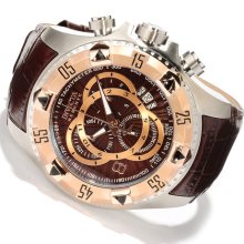 Invicta Men's Reserve Excursion Rose Gold Textured Dial Chronograph Dive Watch