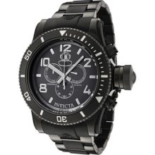 Invicta Men's Russian Diver Chronograph Black Ion Plated Stainless