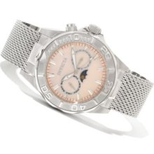 Invicta Men's Sea Wizard Quartz Mother-of-Pearl Dial Mesh Bracelet Watch