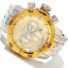 Invicta Reserve Men's Venom Swiss Made Quartz Chronograph Stainless Steel Bracelet Watch CHAMPAGNE