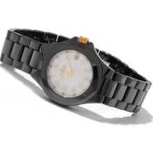 Invicta Women's Ceramic Quartz Mother-of-Pearl Dial Bracelet Watch BLACK