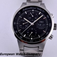 IWC GST Chronograph SS/SS Black Dial 39MM