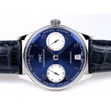 IWC Watch Portuguese Laureus Sport Automatic Limited Edition Watch IW500112 NEW - Blue - Leather