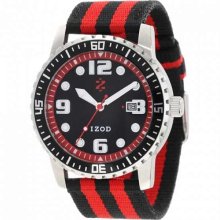 Izod Men's IZS3/9.Red Red Nylon Quartz Watch with Red Dial ...