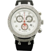 Joe Rodeo Master Mens Diamond Bezel Watch 2.20ct White