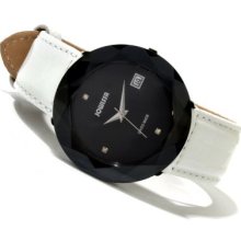 Jowissa Women's Safira 99 Swiss Made Quartz Stainless Steel Leather Strap Watch