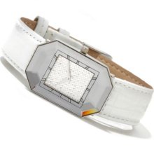 Jowissa Women's Scala Swiss Made Quartz Stainless Steel Leather Strap Watch