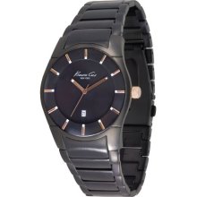 Kenneth Cole Kc3900 Mens S/S Black Ip Bracelet Watch