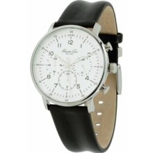 Kenneth Cole Men's Straps Dress Sport Watch In Silver White And Black Kc1568