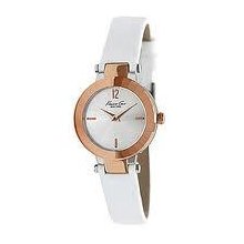 Kenneth Cole Womens Kc2674 White Leather Strap