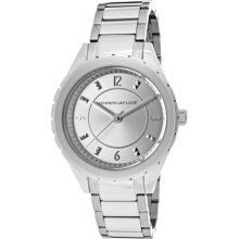 Kenneth Jay Lane Watch 2218 Women's Silver Sunray Dial Stainless Steel