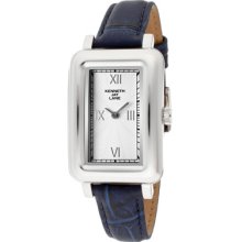 Kenneth Jay Lane Watches Women's White Textured Dial Dark Blue Genuine