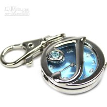 Keychains Key Chain Pocket Watch Quartz Metal Letter J Design Pendan